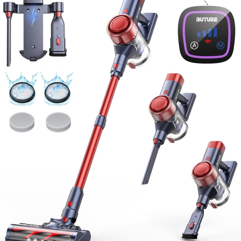 BuTure Cordless Vacuum Cleaner - 450W 38Kpa with Auto Mode Docking Station - Picture 3 of 8